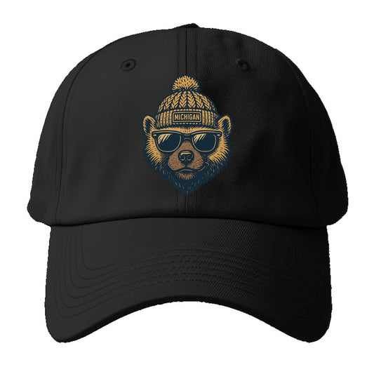Ann Arbor Wolverine wearing Michigan bea - Baseball Cap