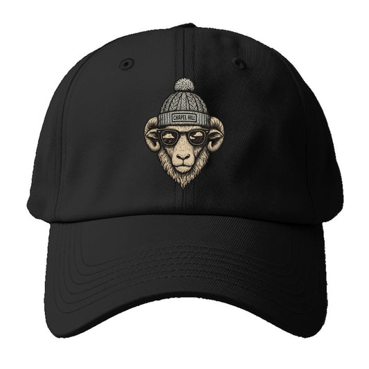 Chapel Hill Tar Heel Ram wearing UNC bea - Baseball Cap