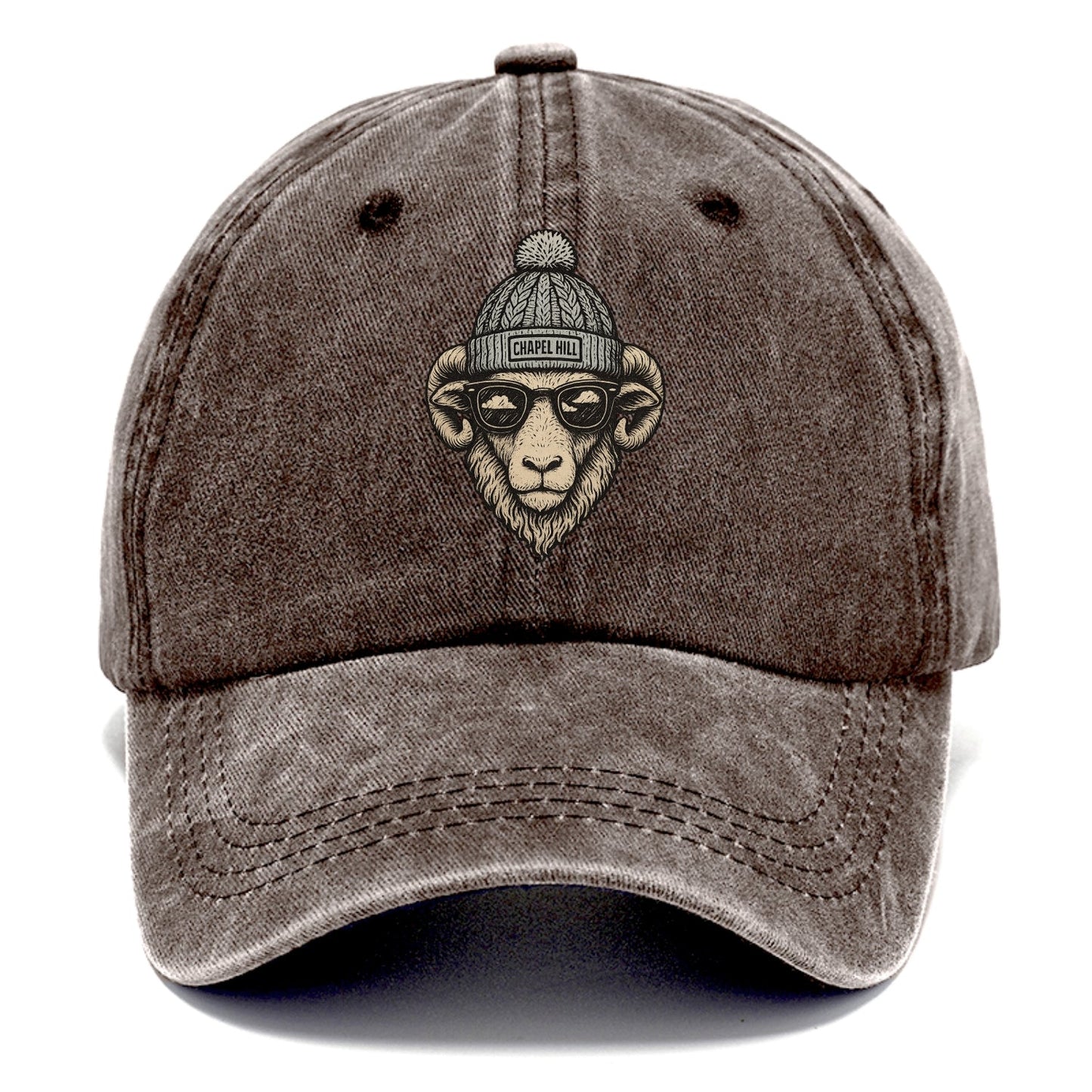 Chapel Hill Tar Heel Ram wearing UNC bea - Classic Cap