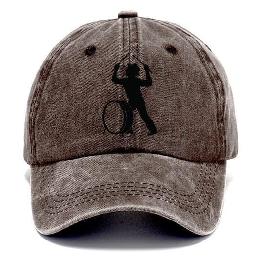 Drummer with drumsticks raised high - Classic Cap