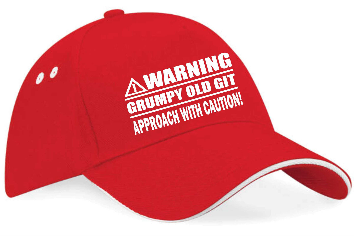 Warning Grumpy Git Baseball Cap Funny Birthday Gift For Men & Ladies