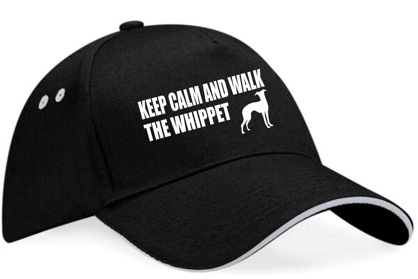 Keep Calm & Walk The Whippett Baseball Cap Dog Lovers Gift For Men & Ladies