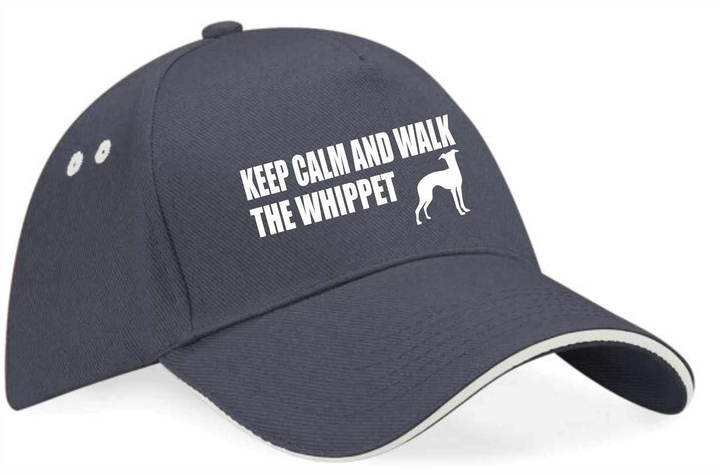 Keep Calm & Walk The Whippett Baseball Cap Dog Lovers Gift For Men & Ladies
