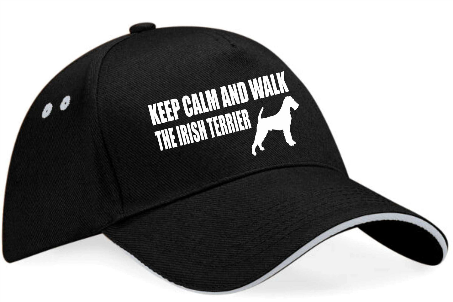 Keep Calm & Walk Irish Terrier Baseball Cap Dog Lovers Gift For Men & Ladies