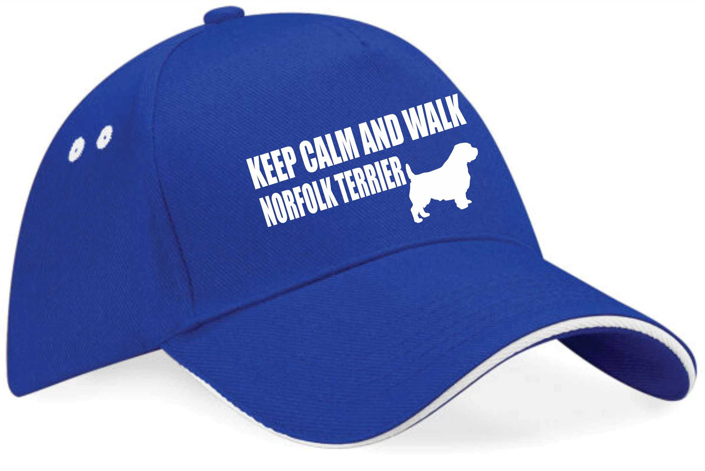 Keep Calm & Walk Norfolk Terrier Baseball Cap Dog Lovers Gift For Men & Ladies