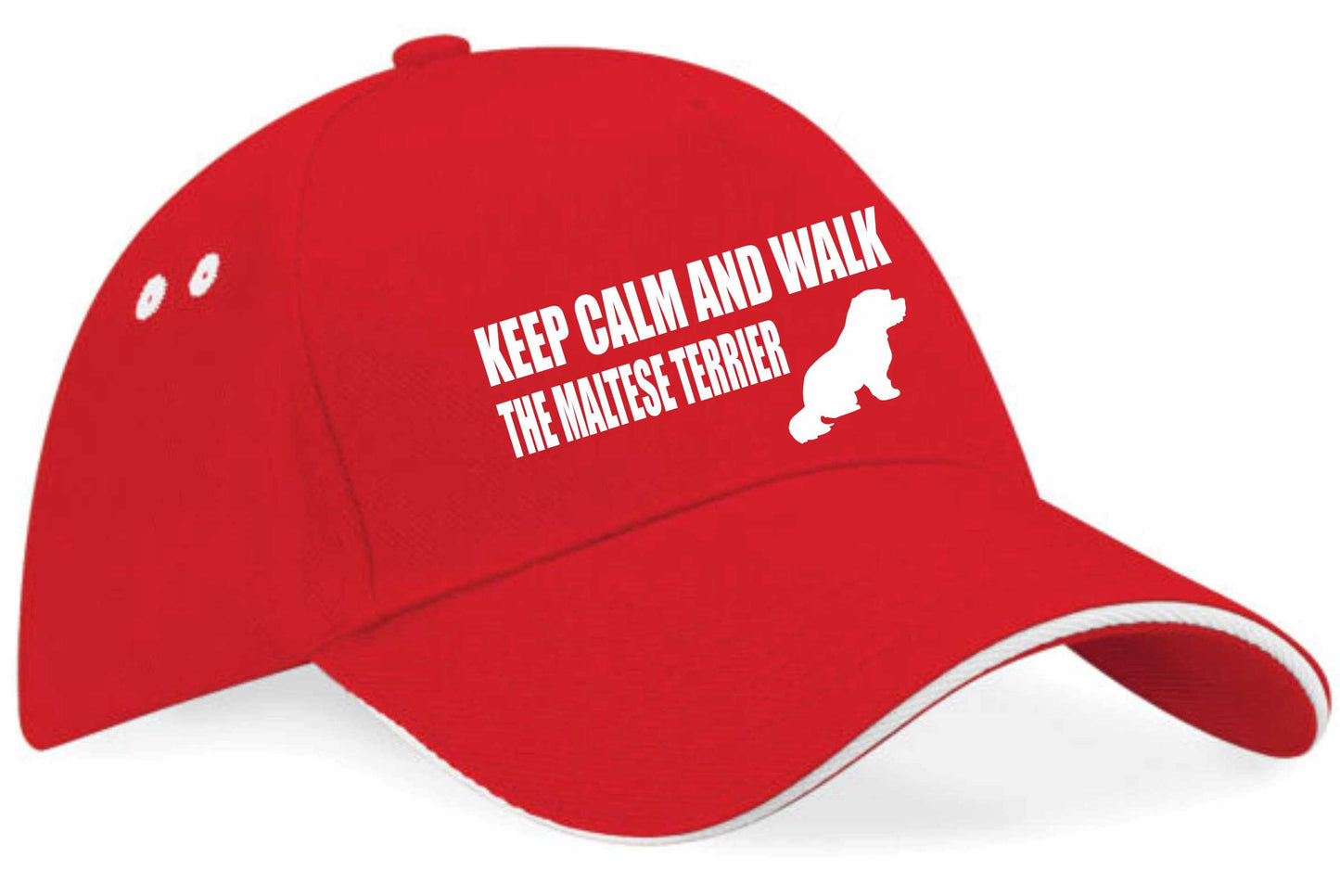 Keep Calm & Walk Maltese Terrier Baseball Cap Dog Lovers Gift Men & Ladies