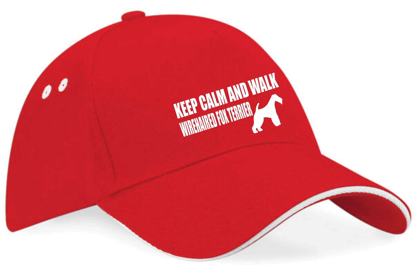 Keep Calm & Walk Wire Fox Terrier Baseball Cap Dog Lovers Gift For Men & Ladies
