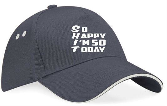 Baseball Cap Funny 50th Birthday Gift For Men & Ladies 50 Year Old Present