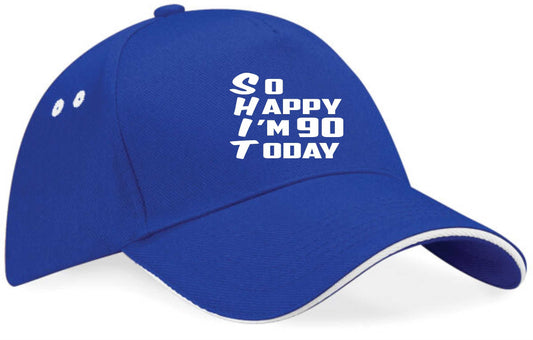 Baseball Cap Funny 90th Birthday Gift For Men & Ladies 90 Year Old Present