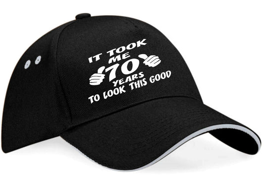 It Took 70 Years Look This Good Baseball Cap 70th Birthday Gift For Men & Women