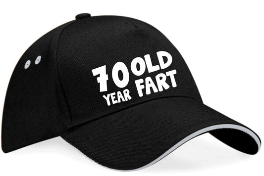 70 Year Old Fart Baseball Cap 70th Birthday Gift For Men & Women