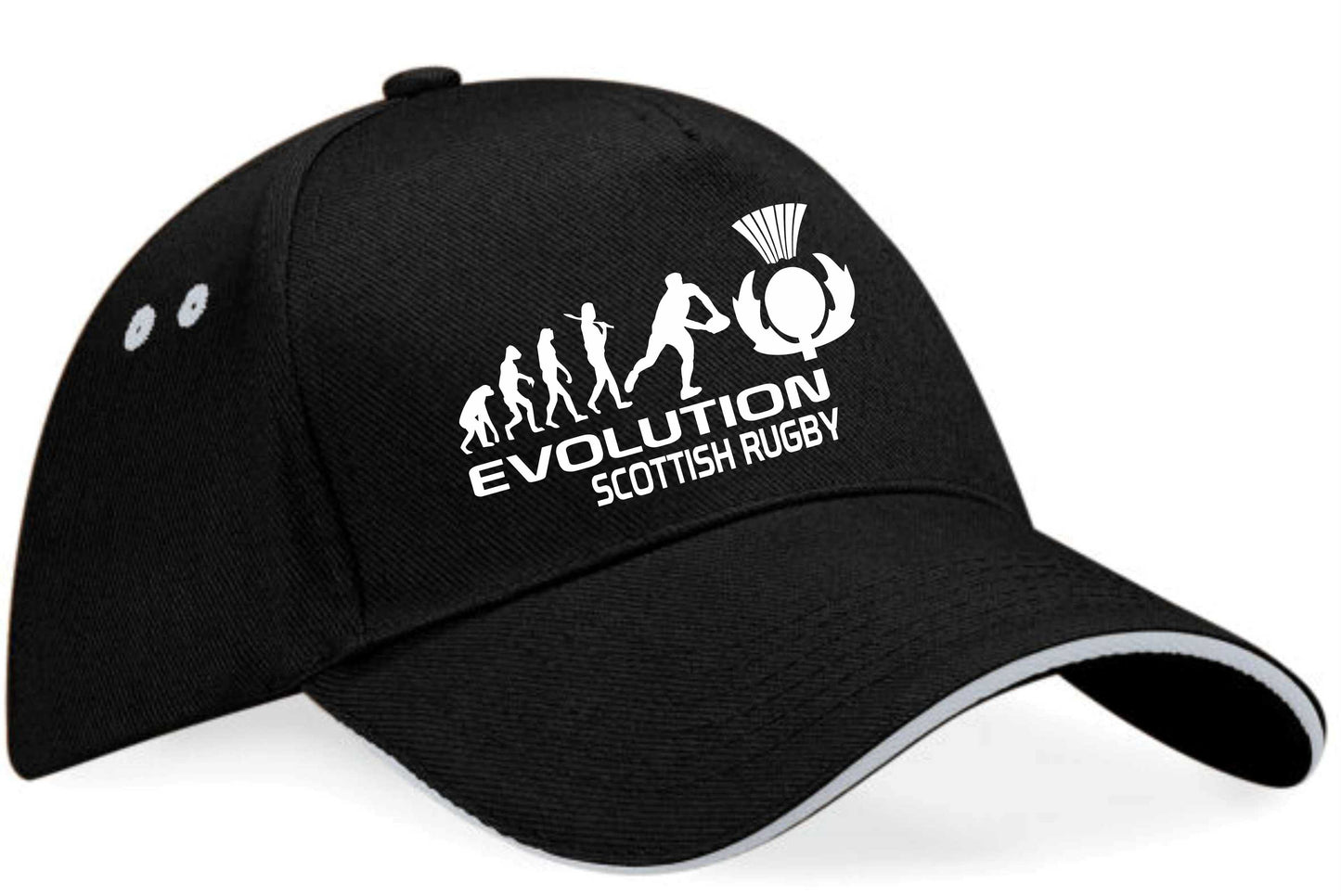 Evolution Of Scottish Rugby Baseball Cap Sports Birthday Gift For Men & Women