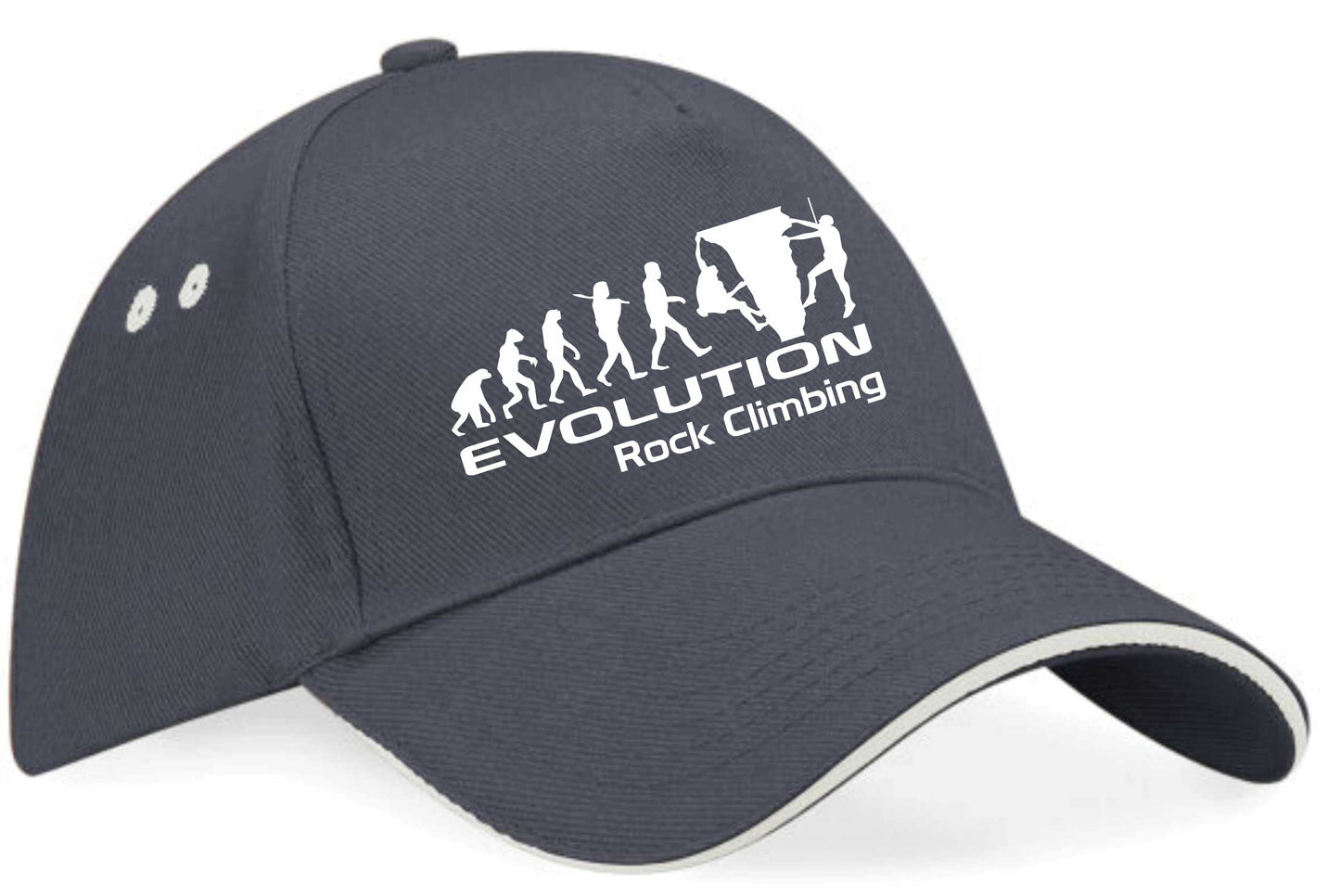 Evolution Of Rock Climbing Baseball Cap Sports Fan Gift For Men & Women