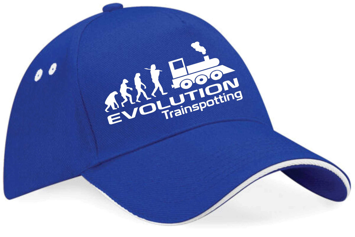Evolution Of Trainspotting Baseball Cap Train Lovers Gift For Men & Women