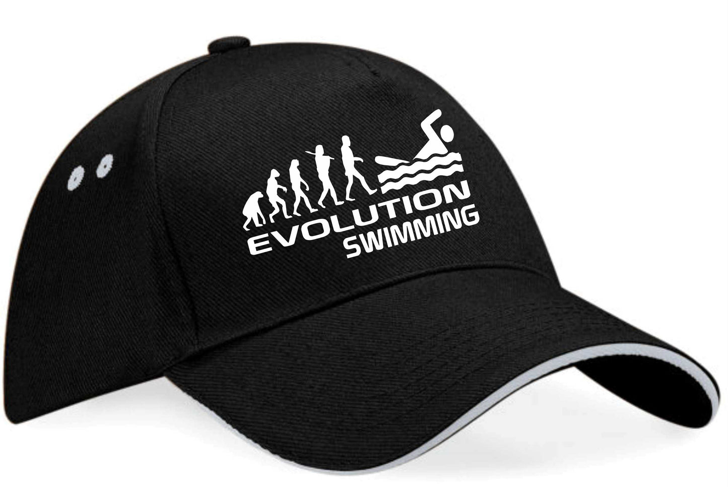 Evolution Of Swimming Baseball Cap Sports Fan Birthday Gift For Men & Women