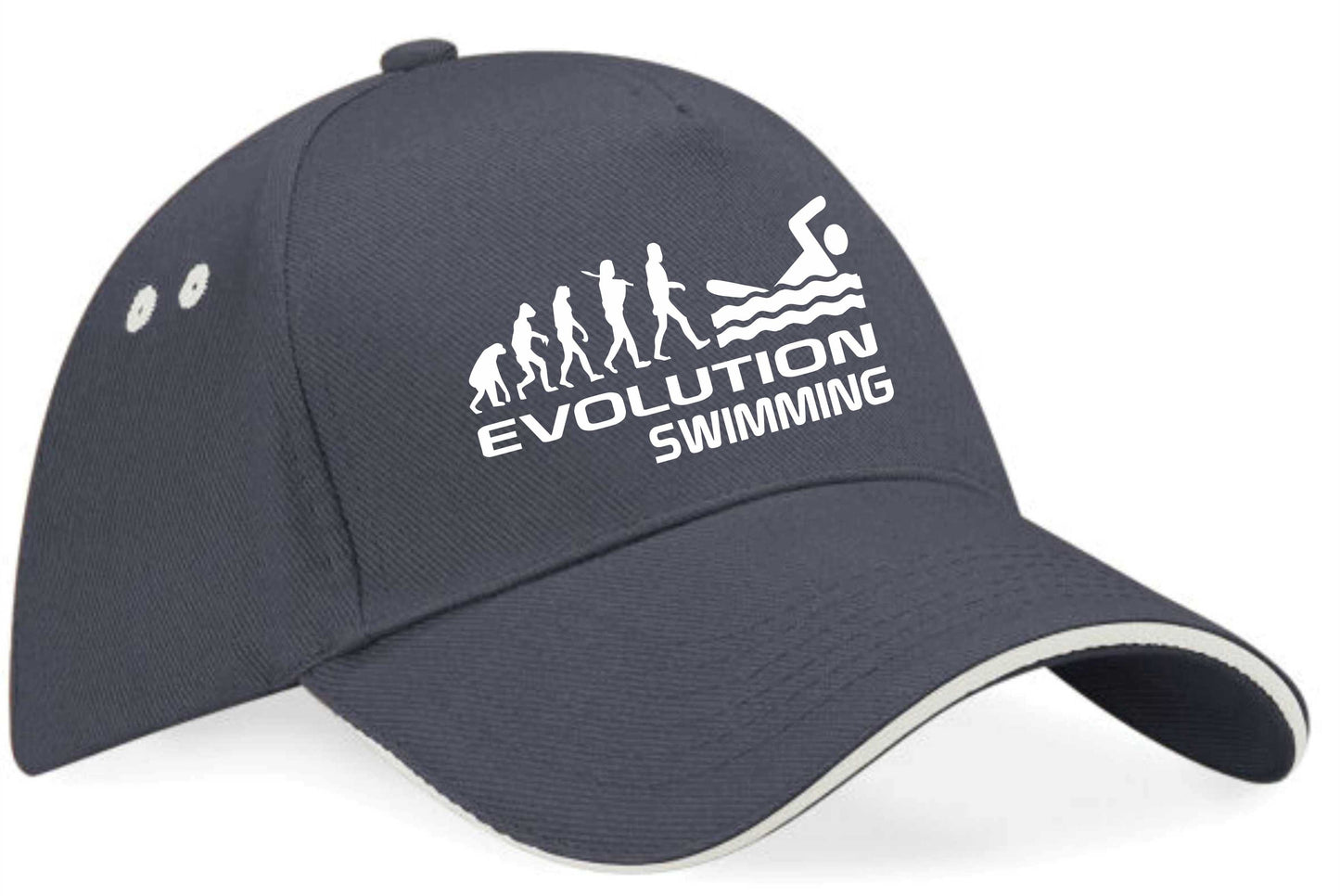 Evolution Of Swimming Baseball Cap Sports Fan Birthday Gift For Men & Women