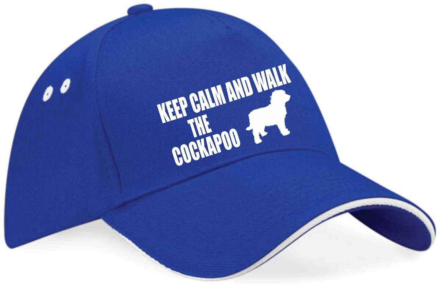 Keep Calm Walk The Cockapoo Baseball Cap Dog Lovers Gift For Men & Ladies