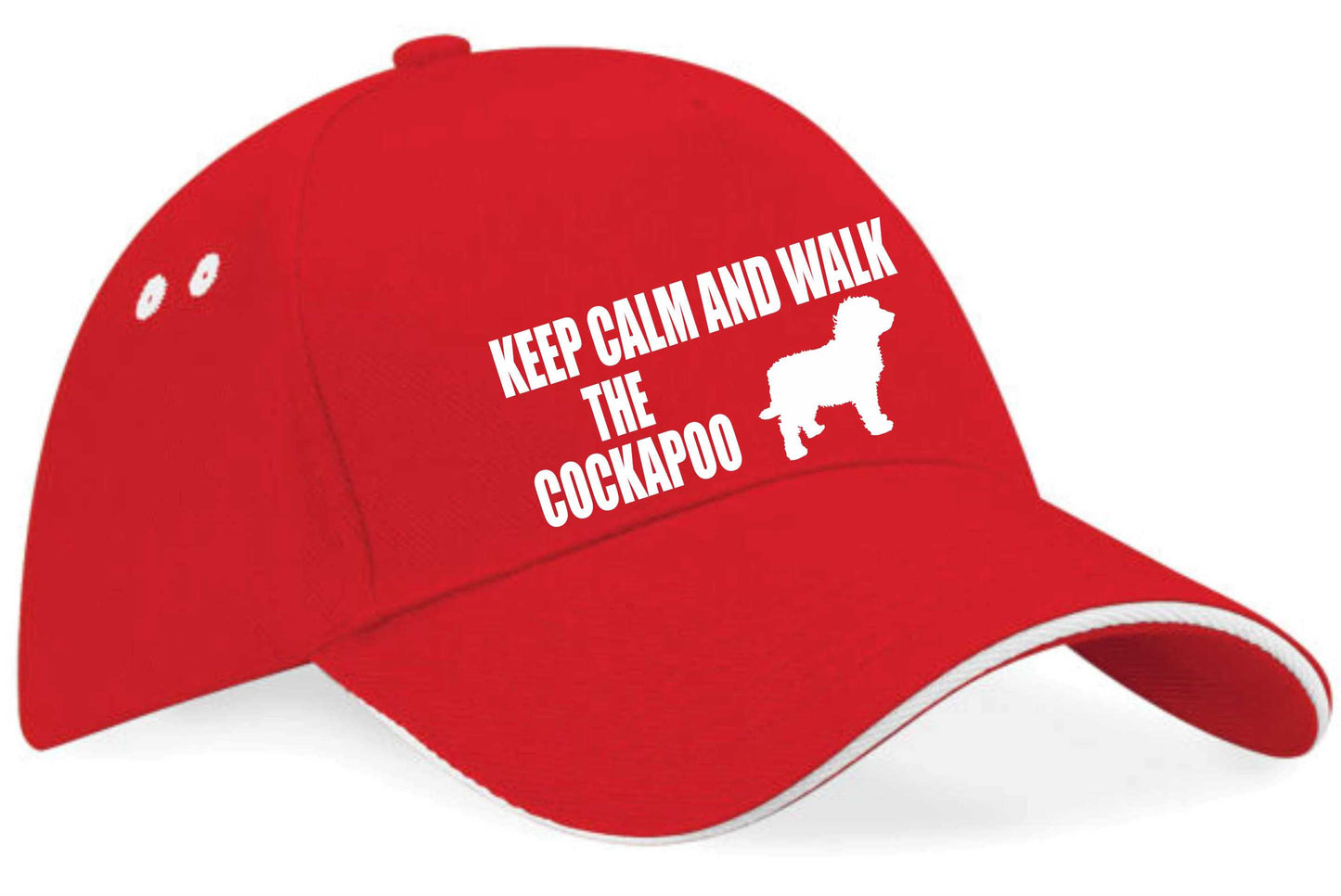 Keep Calm Walk The Cockapoo Baseball Cap Dog Lovers Gift For Men & Ladies