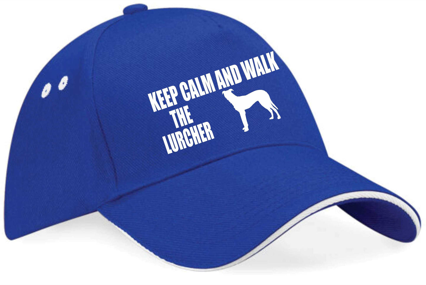 Keep Calm Walk The Lurcher Baseball Cap Dog Lovers Gift For Men & Ladies
