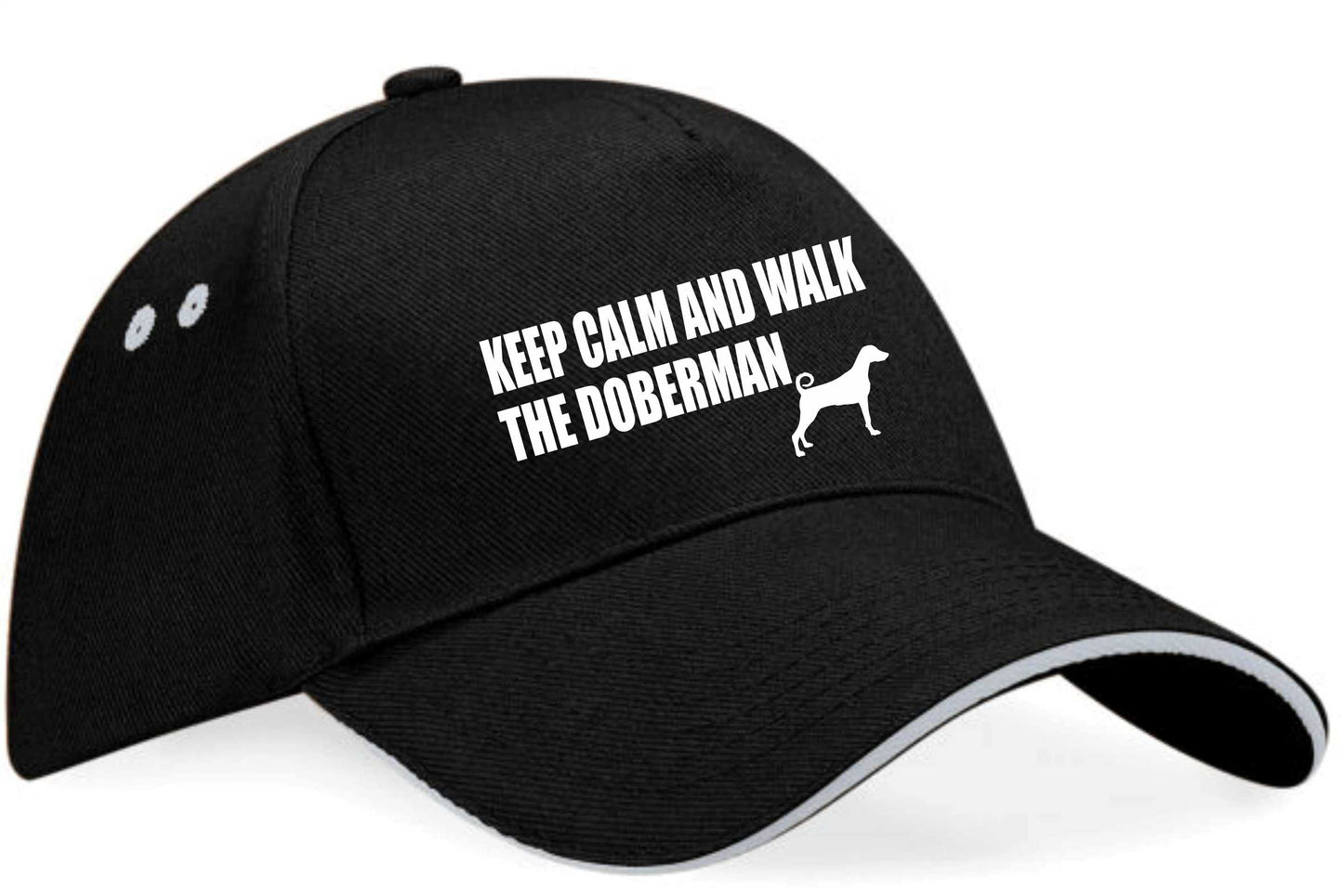 Keep Calm Walk The Doberman Baseball Cap Dog Lovers Gift For Men & Ladies