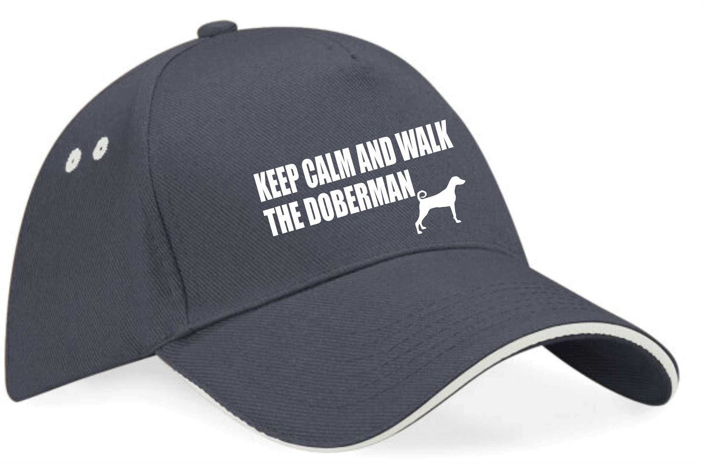Keep Calm Walk The Doberman Baseball Cap Dog Lovers Gift For Men & Ladies