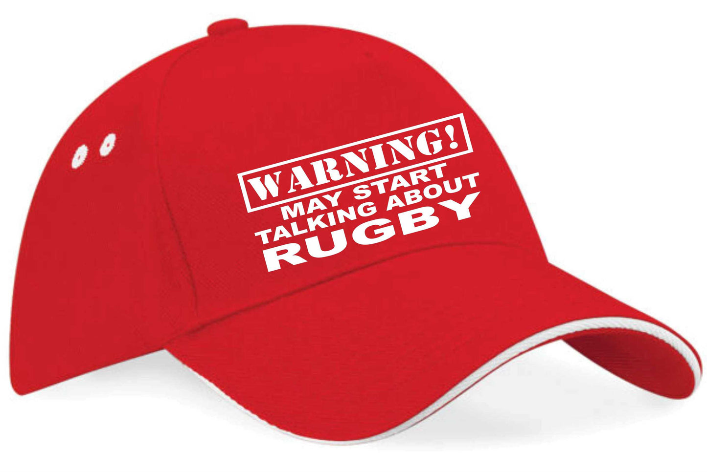 Warning May Talk About Rugby Baseball Cap Sport Lovers Gift For Men & Ladies