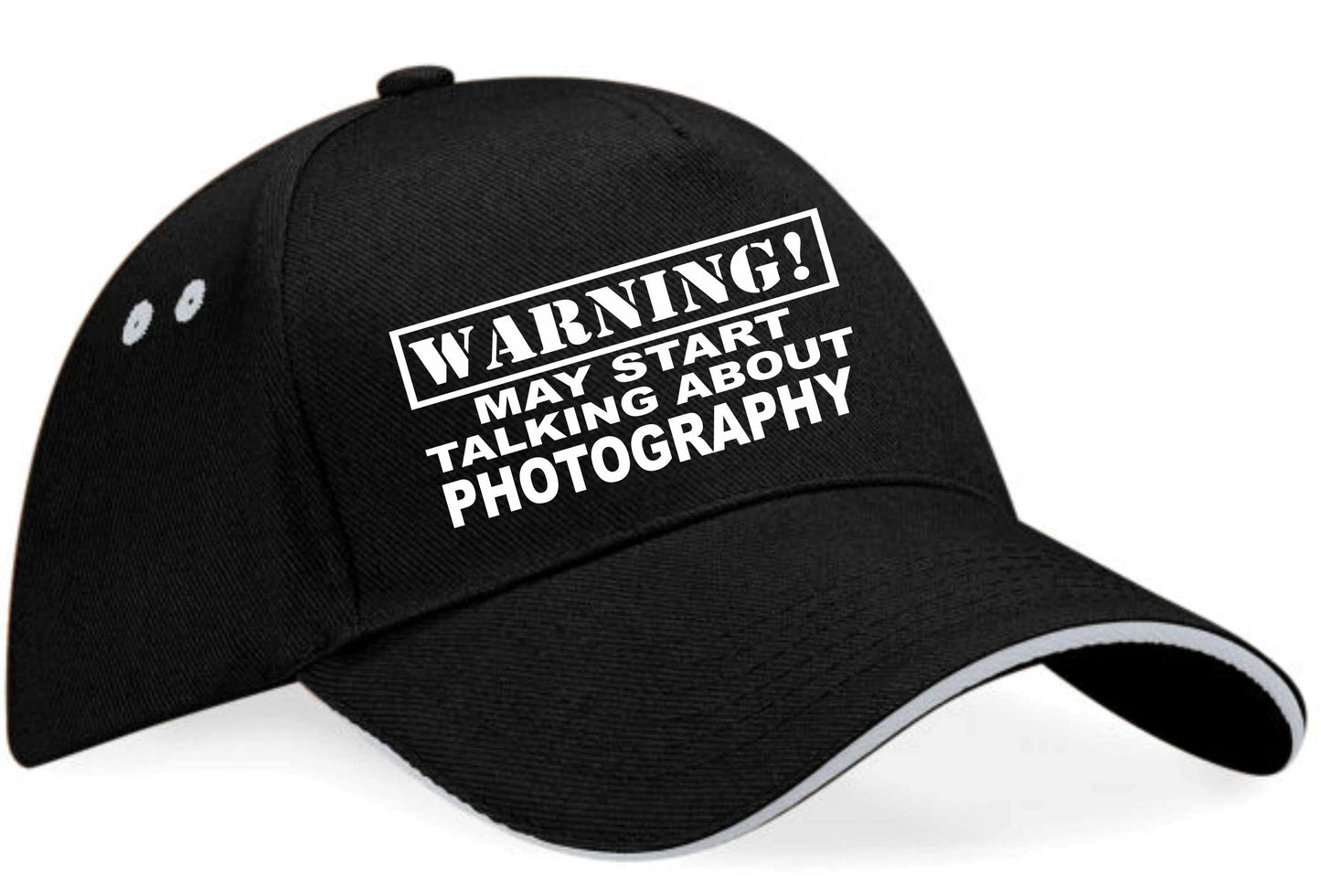 Warning May Talk About Photography Baseball Cap Hobby Gift For Men & Ladies