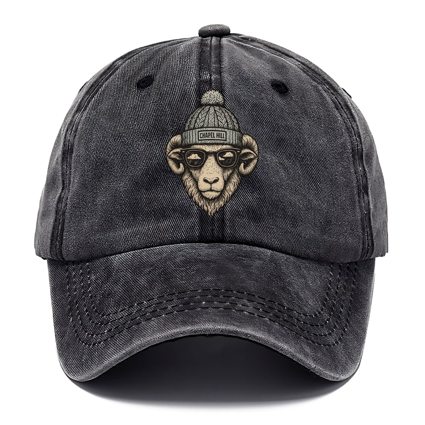 Chapel Hill Tar Heel Ram wearing UNC bea - Classic Cap