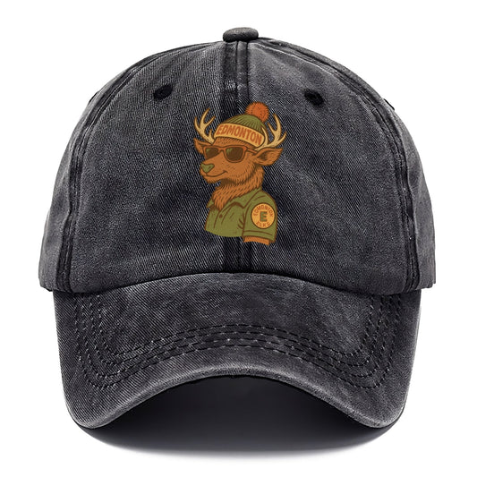 Edmonton Elk wearing Edmonton beanie wit - Classic Cap