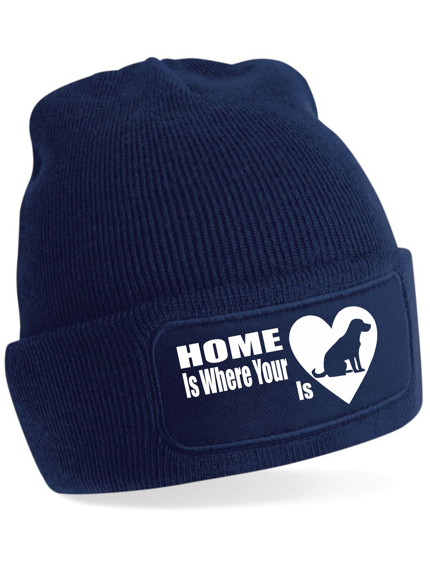 Home Is Where The Labrador Is Beanie Hat Dog Lovers Gift For Men & Ladies