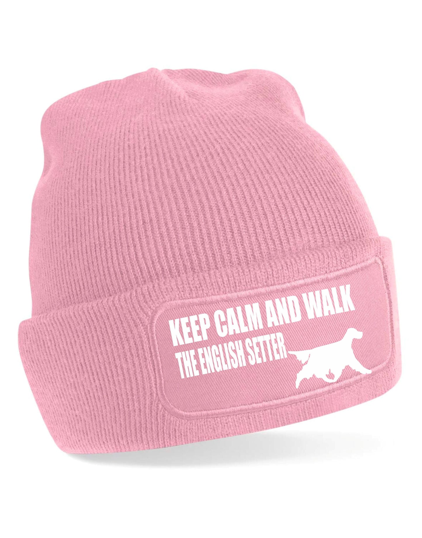 Keep Calm & Walk English Setter Beanie Hat Dog Lovers For Men & Ladies