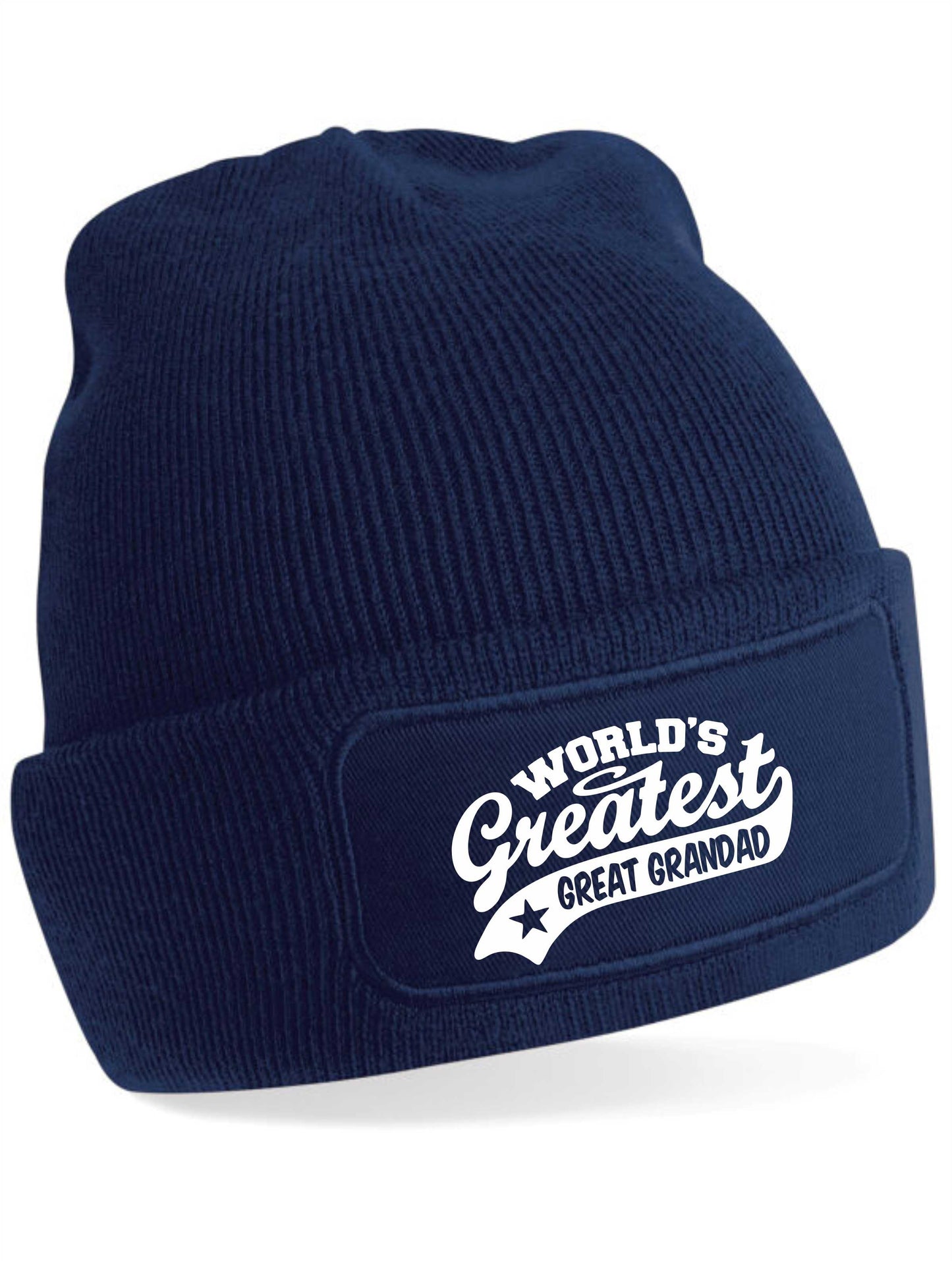 Beanie Hat Greatest Great Grandad Gift For Men Birthday Present Fathers Day