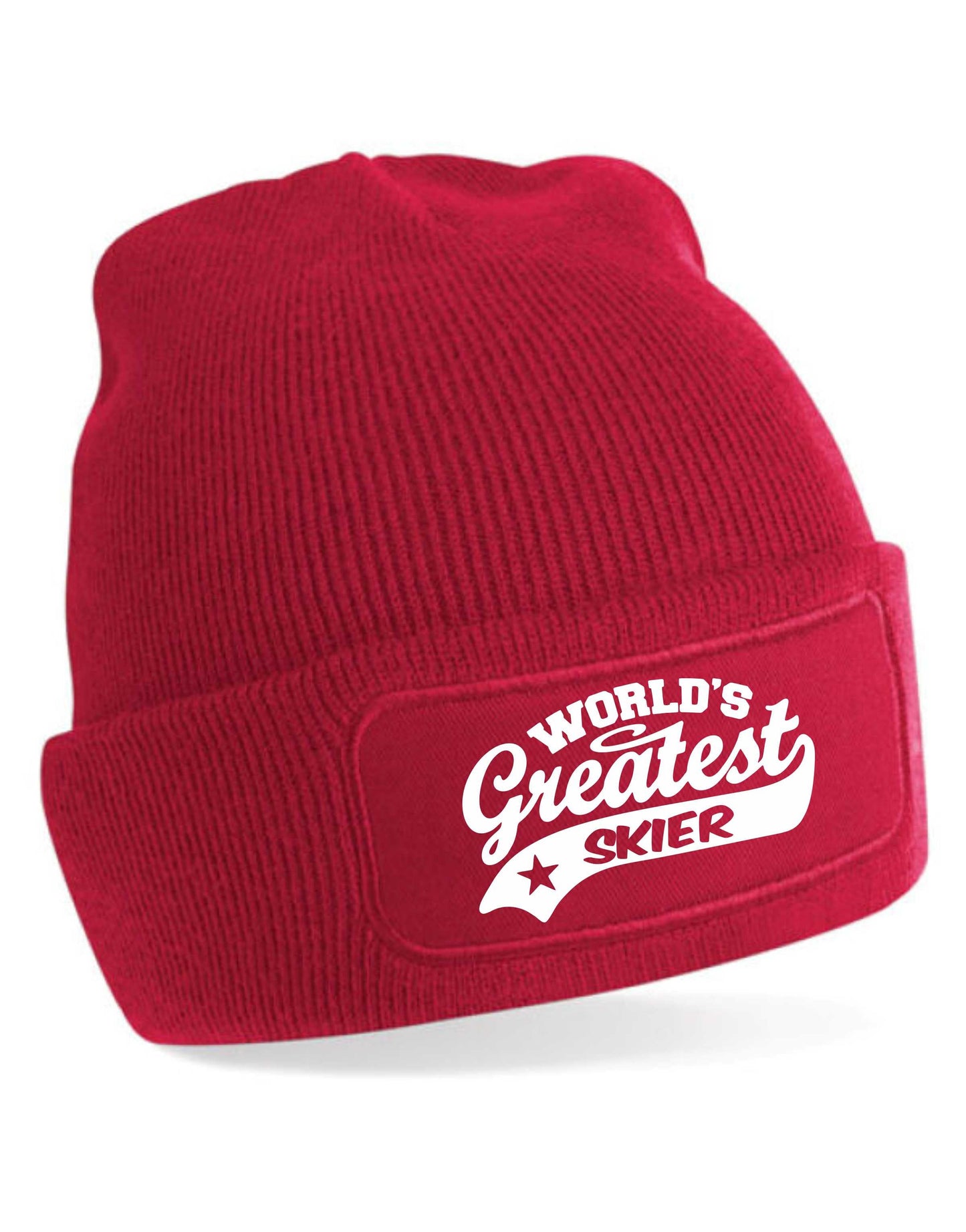 Beanie Hat Greatest Skier Gift For Her Men's Birthday Present Skiing