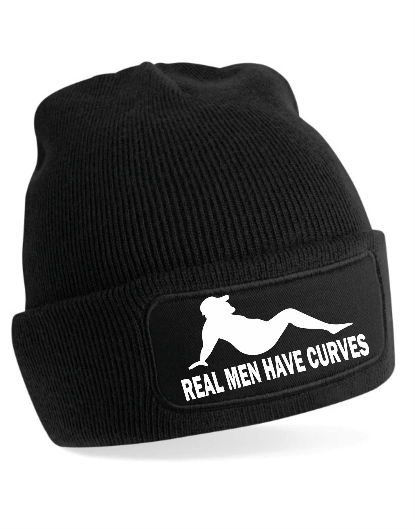 Real Men Have Curves Beanie Hat Funny Birthday Gift For Men