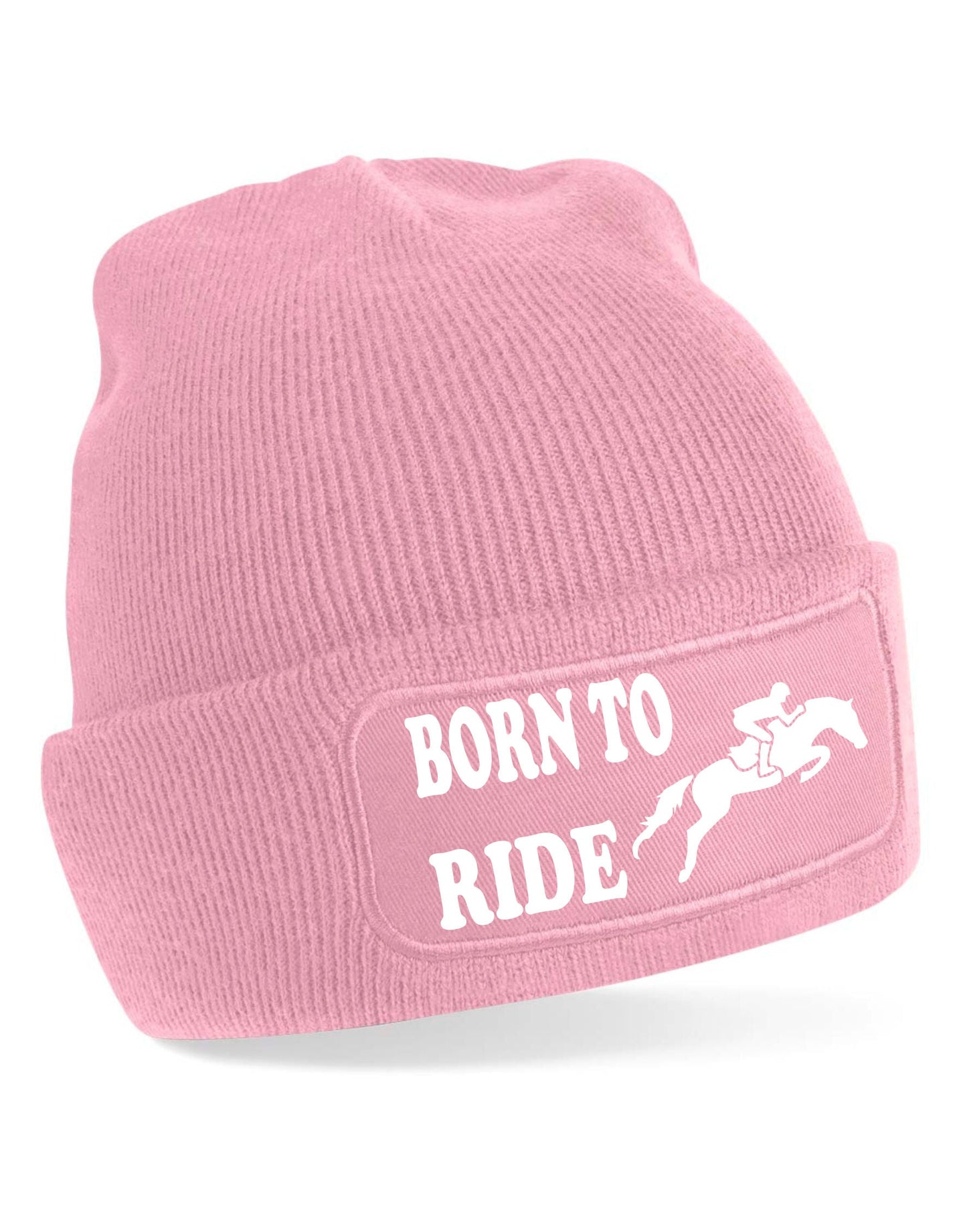 Born To Ride Beanie Hat Horse Riding Present For Men & Women