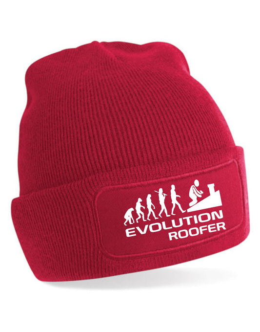 Evolution of A Roofer Beanie Hat Great Gift For Any Roofers Men & Ladies