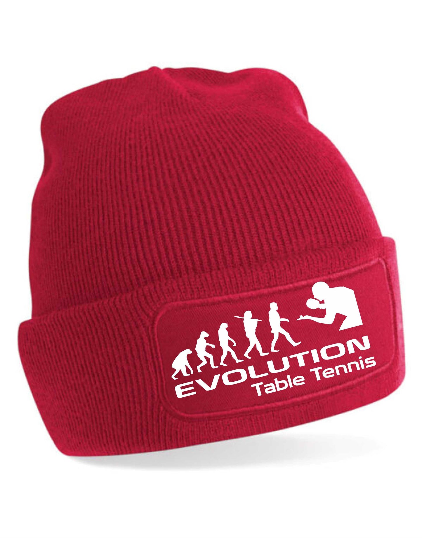 Evolution Of Table Tennis Beanie Hat Sport Hobby Birthday Gift For Men & Ladies