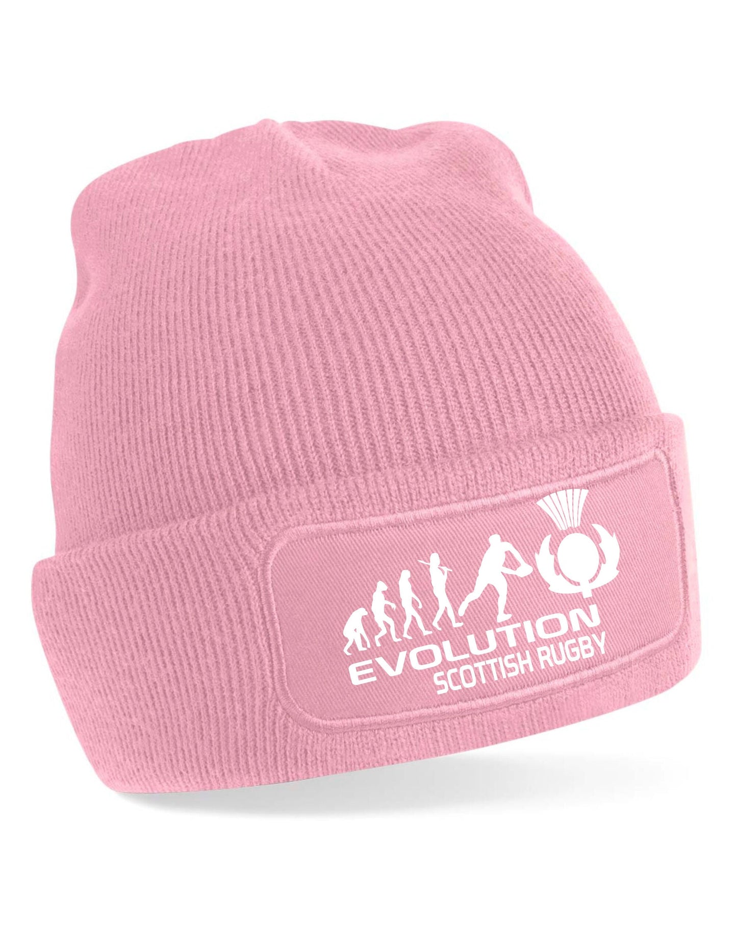 Evolution of Scottish Rugby Beanie Hat Gift For Rugby Fans Men & Ladies