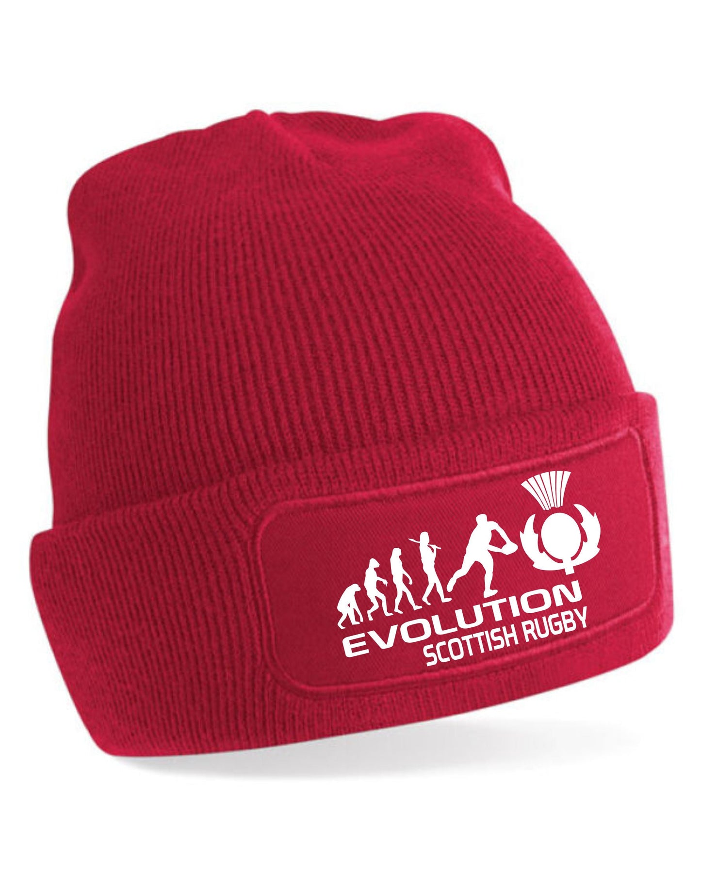 Evolution of Scottish Rugby Beanie Hat Gift For Rugby Fans Men & Ladies