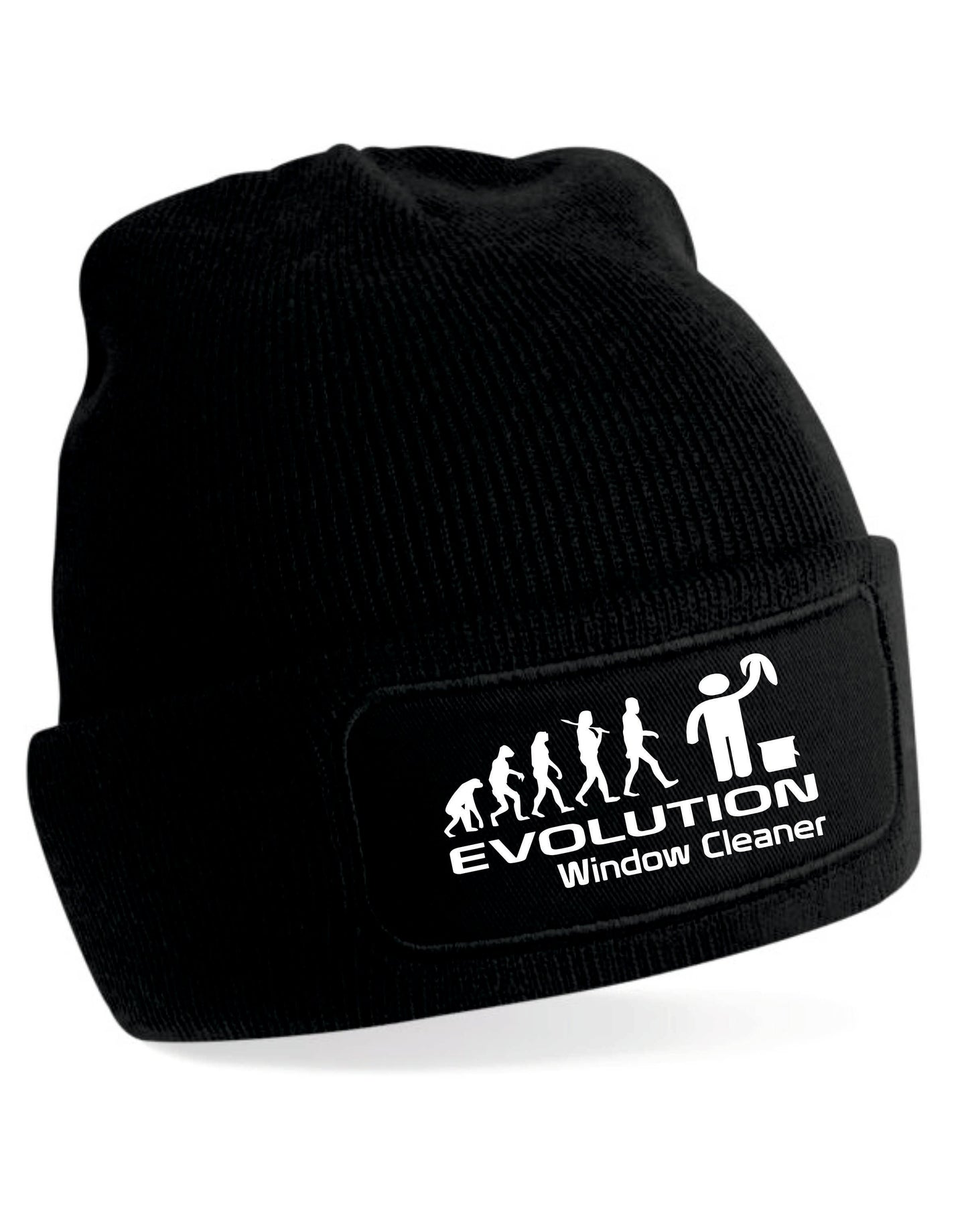Evolution Of Window Cleaner Beanie Birthday Gift Great For Men & Women