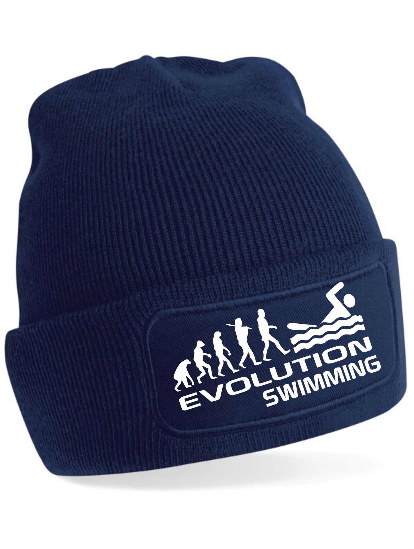 Evolution Of Swimming Beanie Hat Sport Hobby Birthday Gift For Men & Ladies