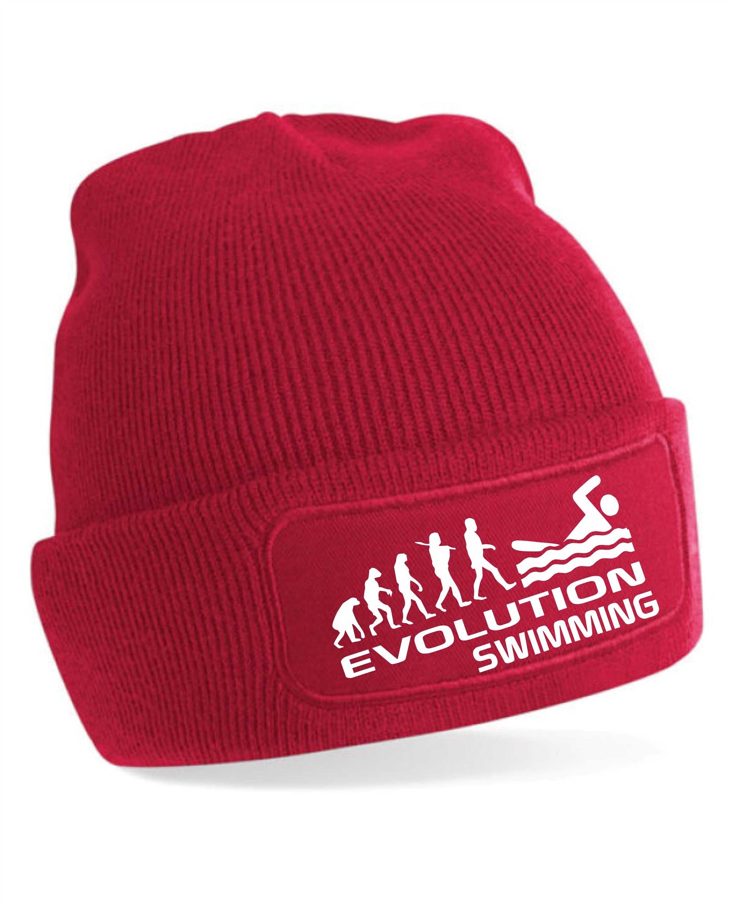 Evolution Of Swimming Beanie Hat Sport Hobby Birthday Gift For Men & Ladies