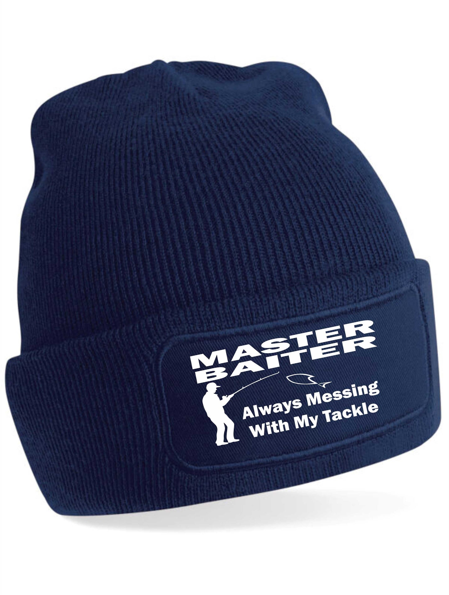 Beanie Hat Master Baiter Gift For Ladies & Men Fishing Birthday Present