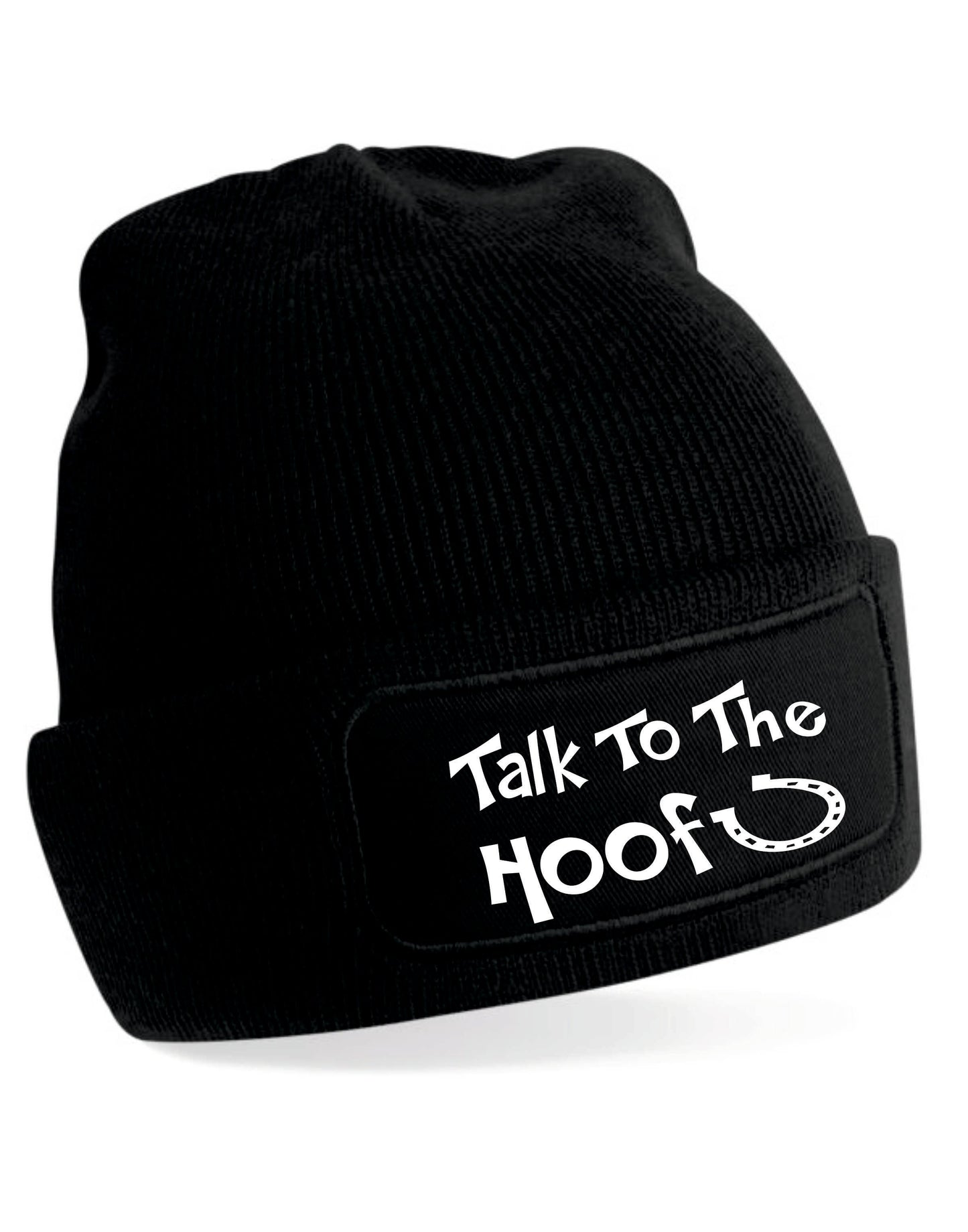 Talk To The Hoof Beanie Hat Horse Riding Gift Great For Men & Women