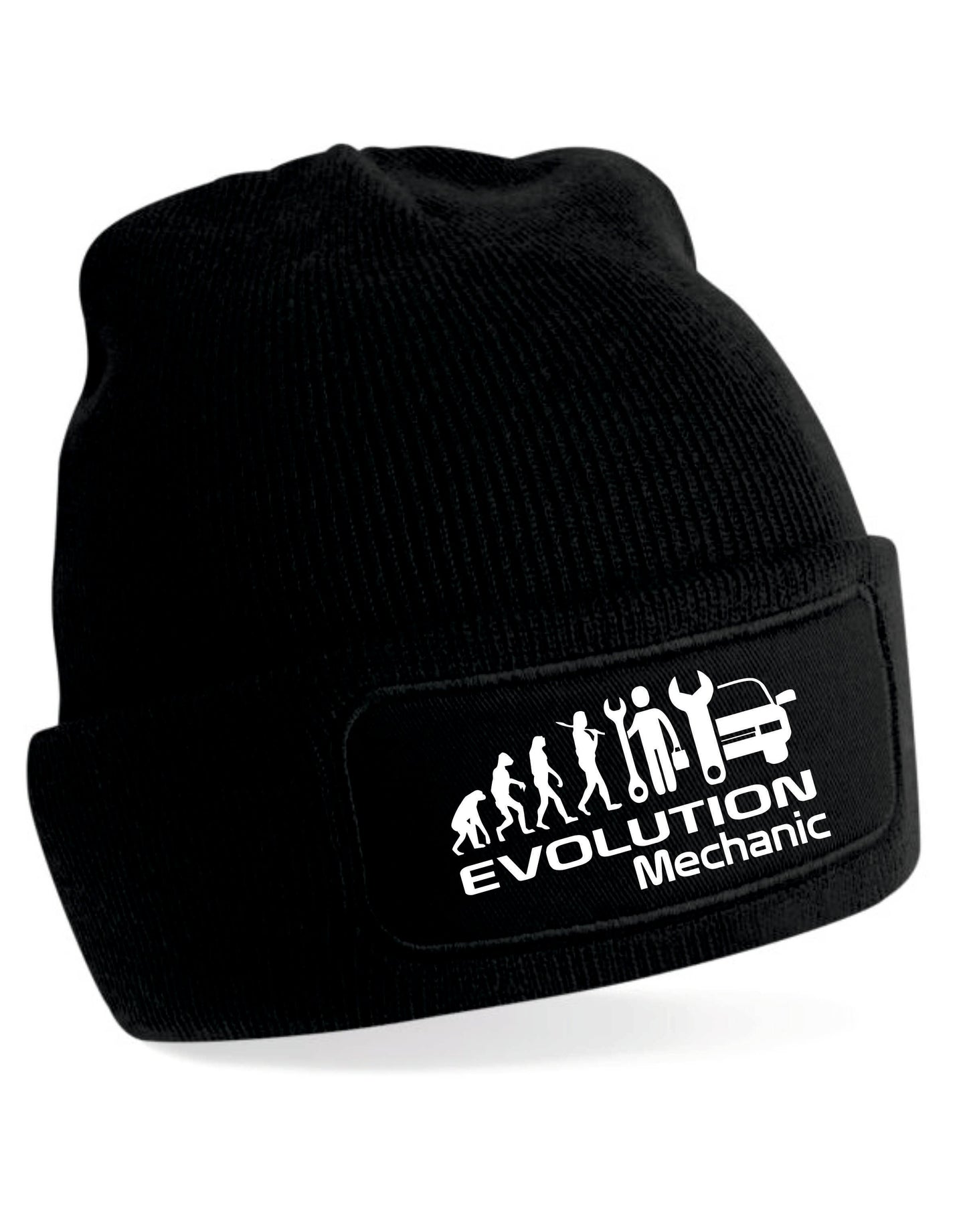 Evolution Of A Mechanic Beanie Hat Birthday Gift Great For Men & Ladies