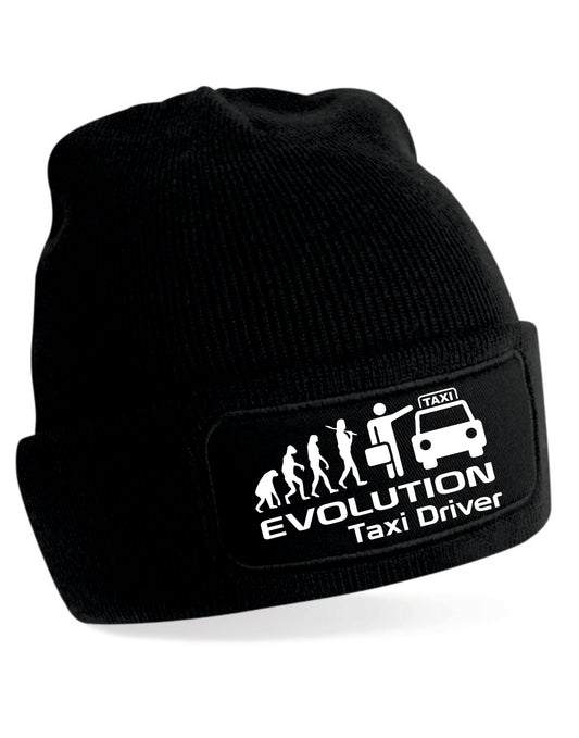 Evolution Of Taxi Driver Beanie Hat Birthday Gift Great For Men & Ladies