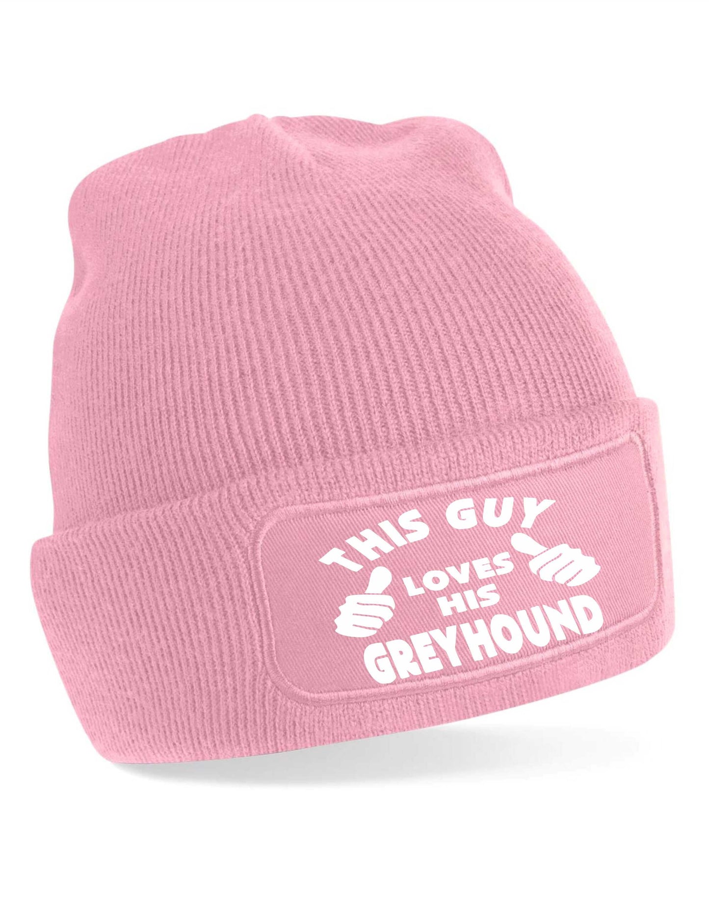 This Guy Loves His Greyhound Beanie Hat Funny Dog Lovers Gift For Men