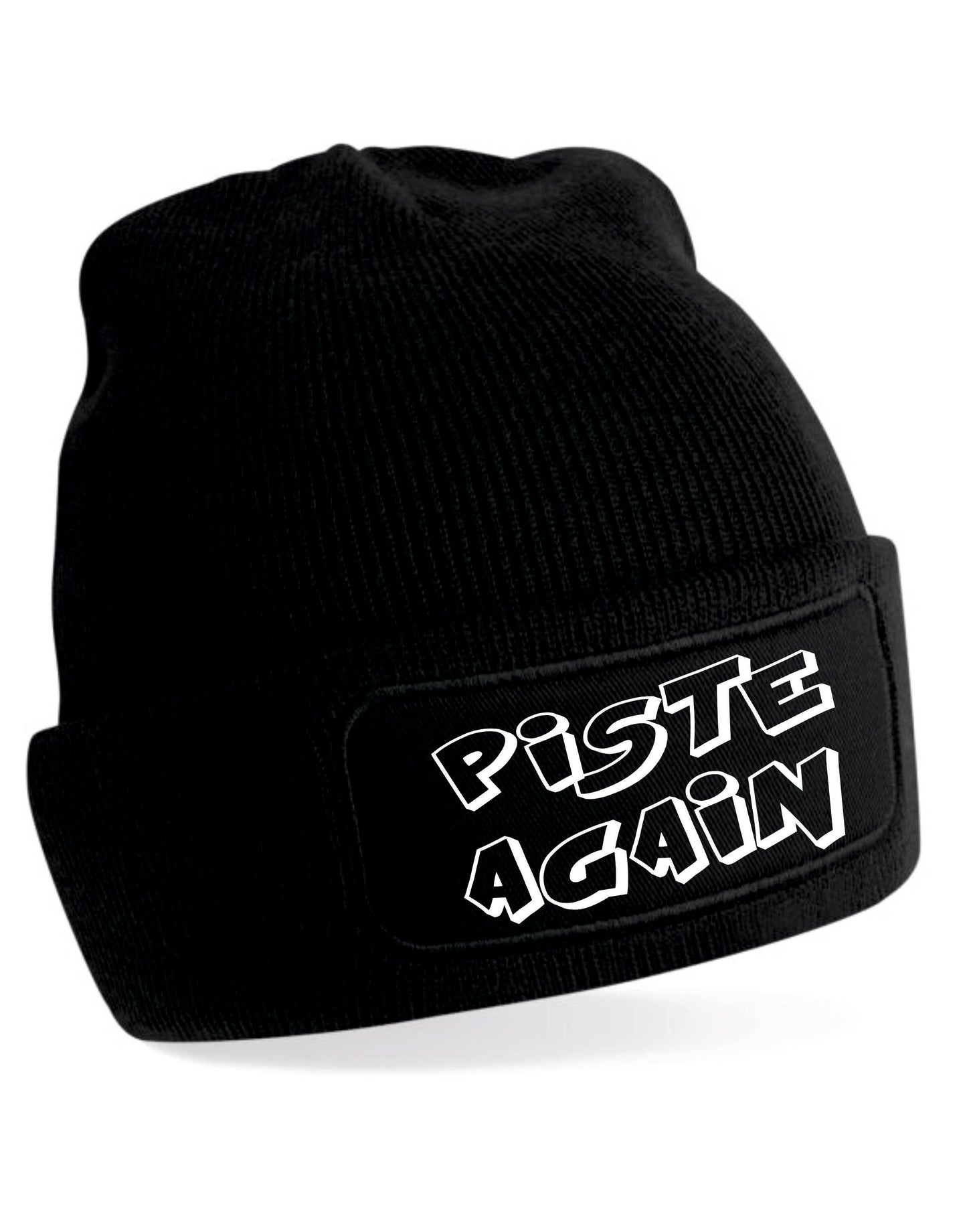 Piste Again Beanie Hat Skiing Snowboarding Gift Great For Men & Ladies