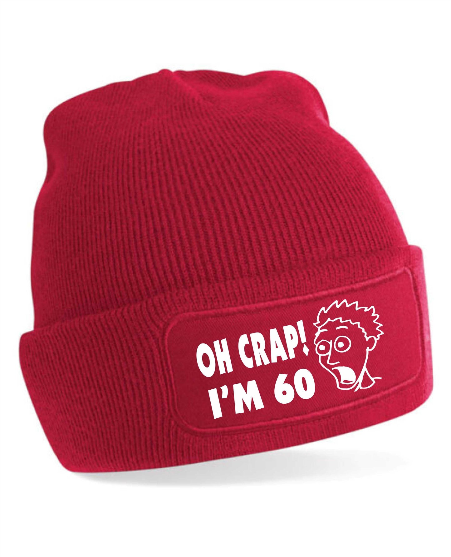 Oh Crap I'm 60 Beanie Hat 60th Birthday Gift For Men & Ladies
