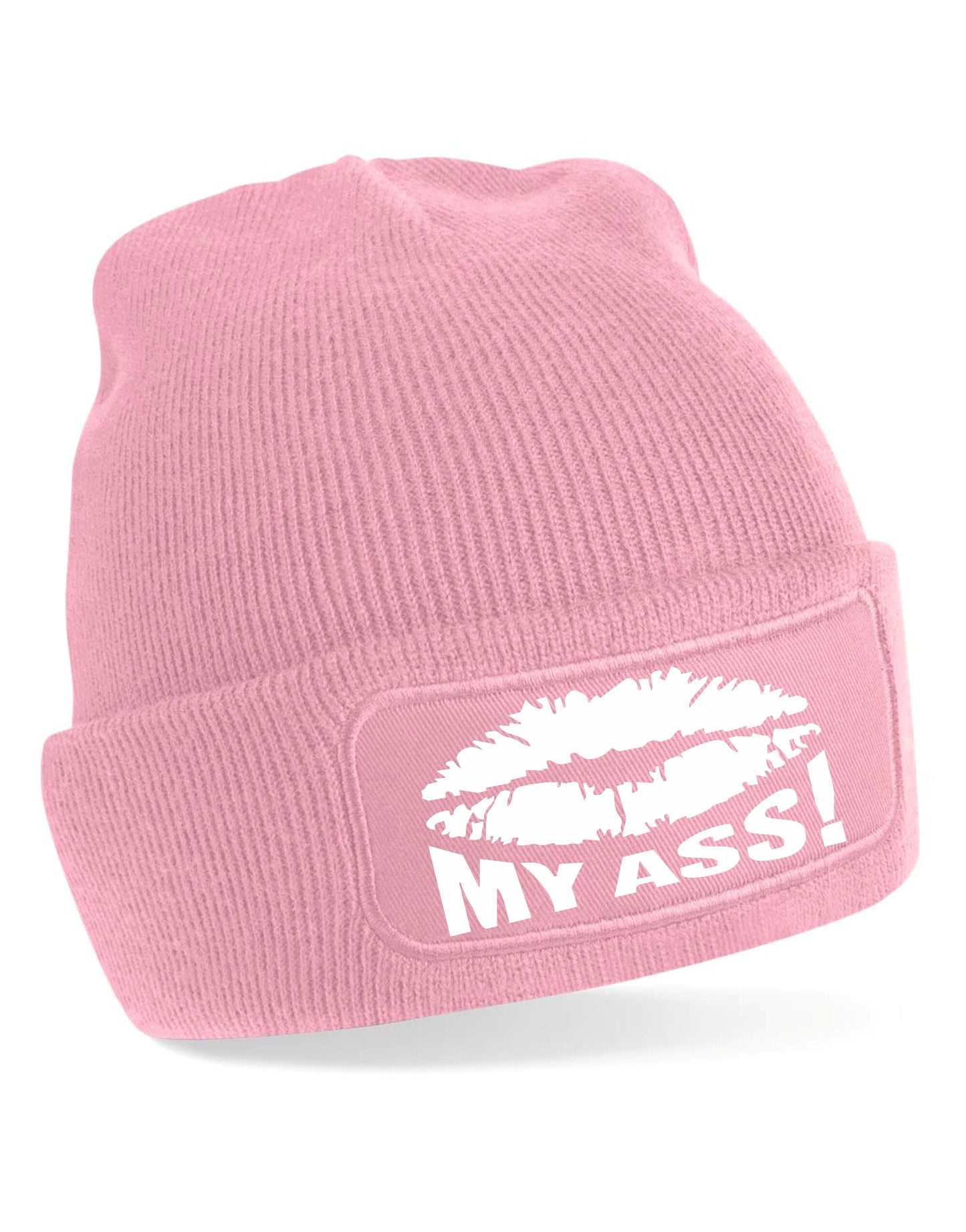 Kiss My Ass Beanie Hat Funny Birthday Gift For Men & Ladies